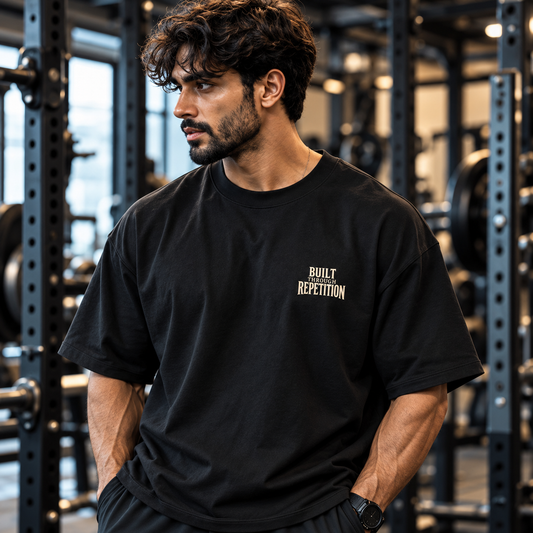 Built Through Repetition | Oversized Gym Tee