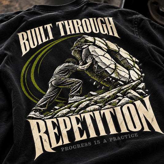 Built Through Repetition | Oversized Gym Tee