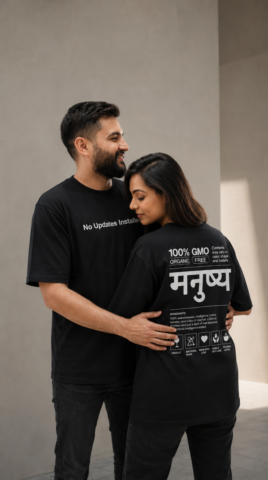 100% Manushya Unisex Oversized Classic T-Shirt