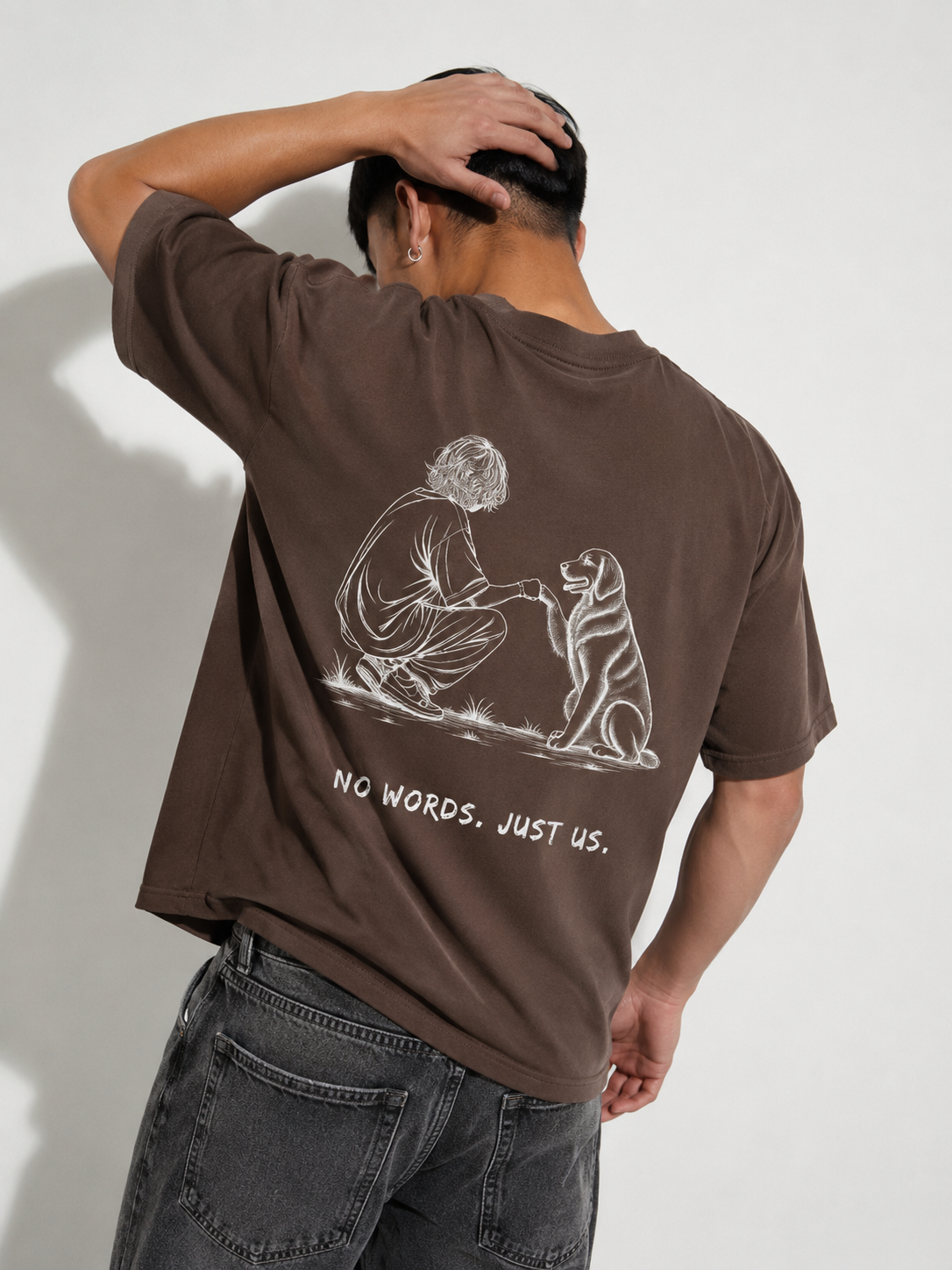 No Words Just US | Dog Lover | Unisex Boxy-Fit T-Shirt