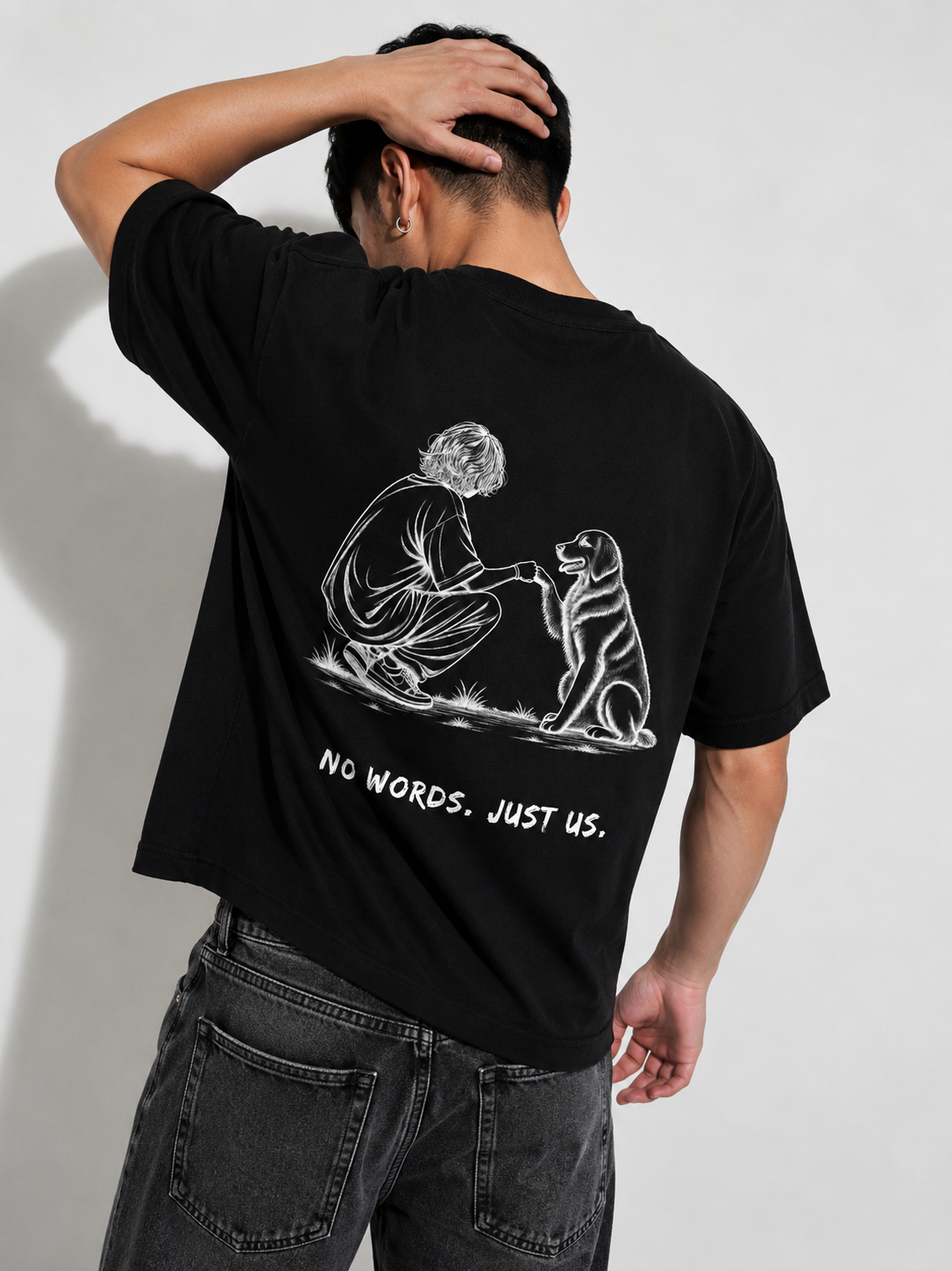 No Words Just US | Dog Lover | Unisex Boxy-Fit T-Shirt