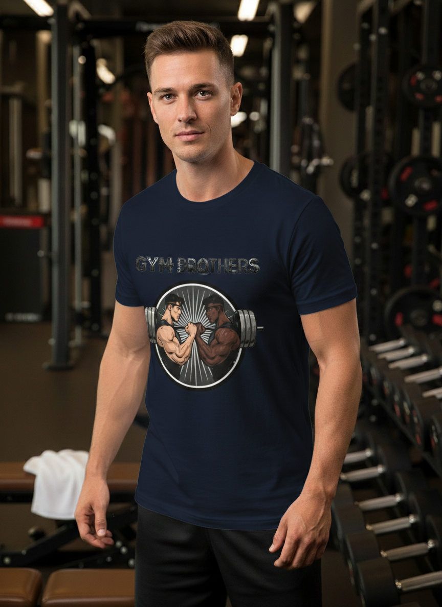 Gym Buddies, No Excuses Stretch T-shirt