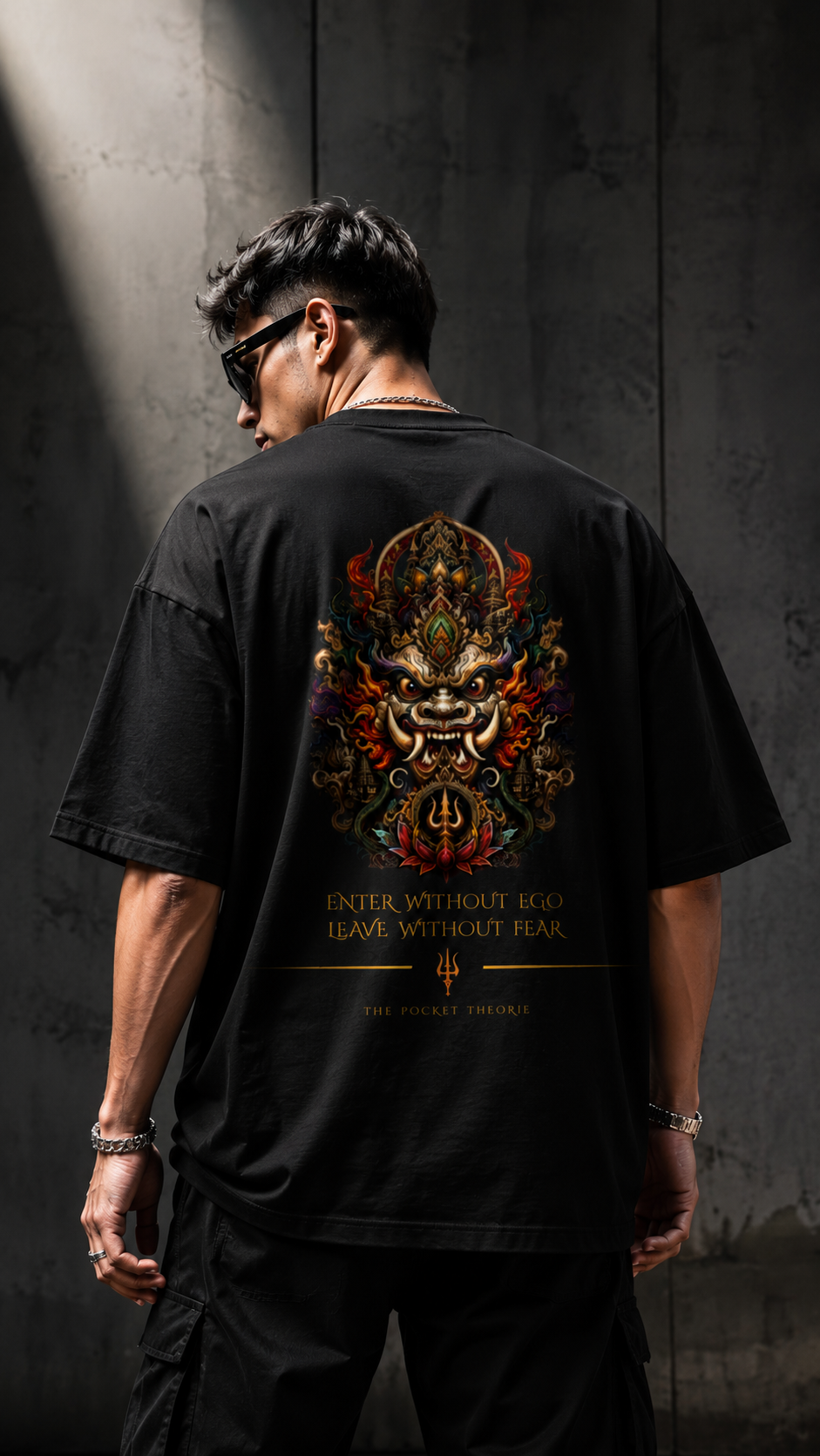 Kirtimukha | The Guardian | Oversized Terry T-Shirt