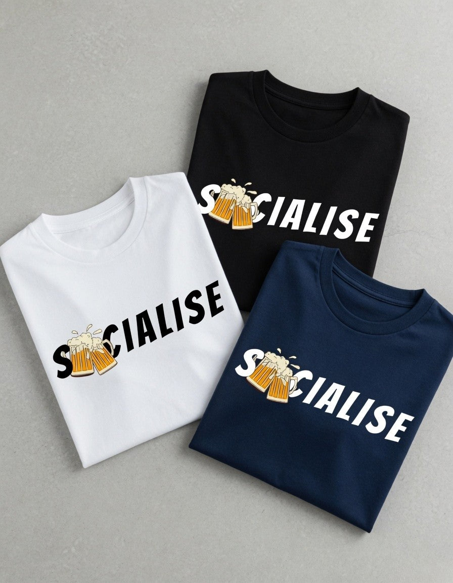 Socialise – Offline Unisex Stretch T-shirt