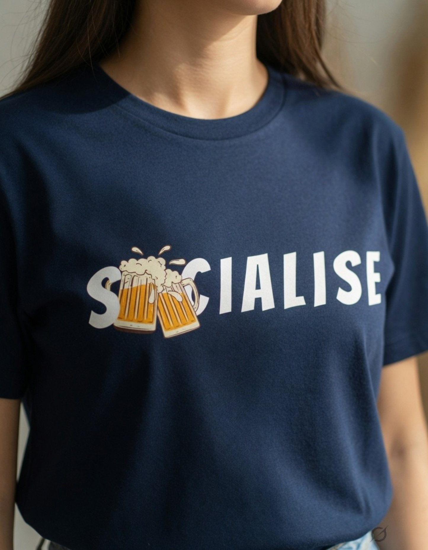 Socialise – Offline Unisex Stretch T-shirt