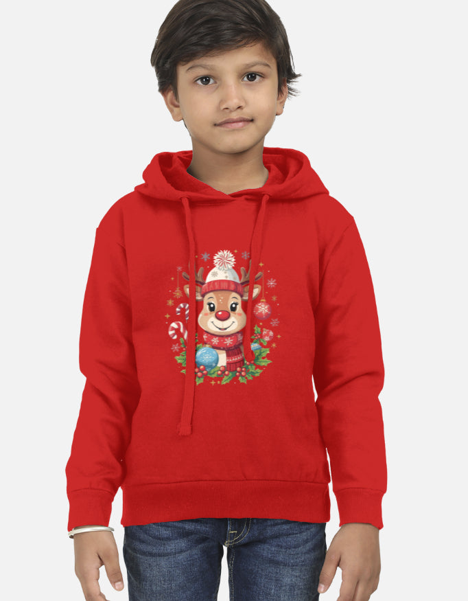 Rudy the Jolly Reindeer Kids Hoodie