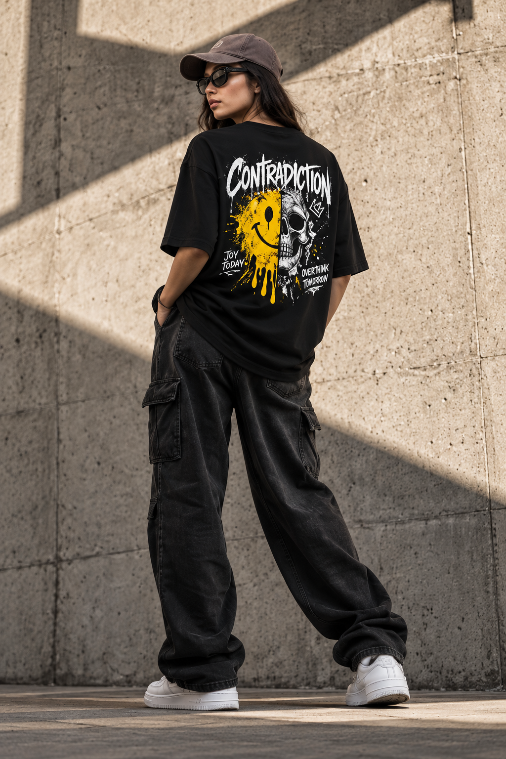 Smile Today, Spiral Later | Unisex Oversized Tee