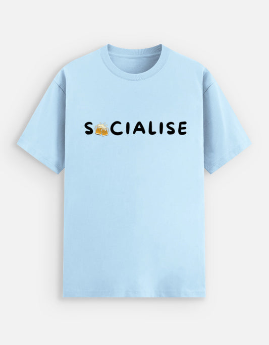 Socialise – Offline Unisex Stretch T-shirt