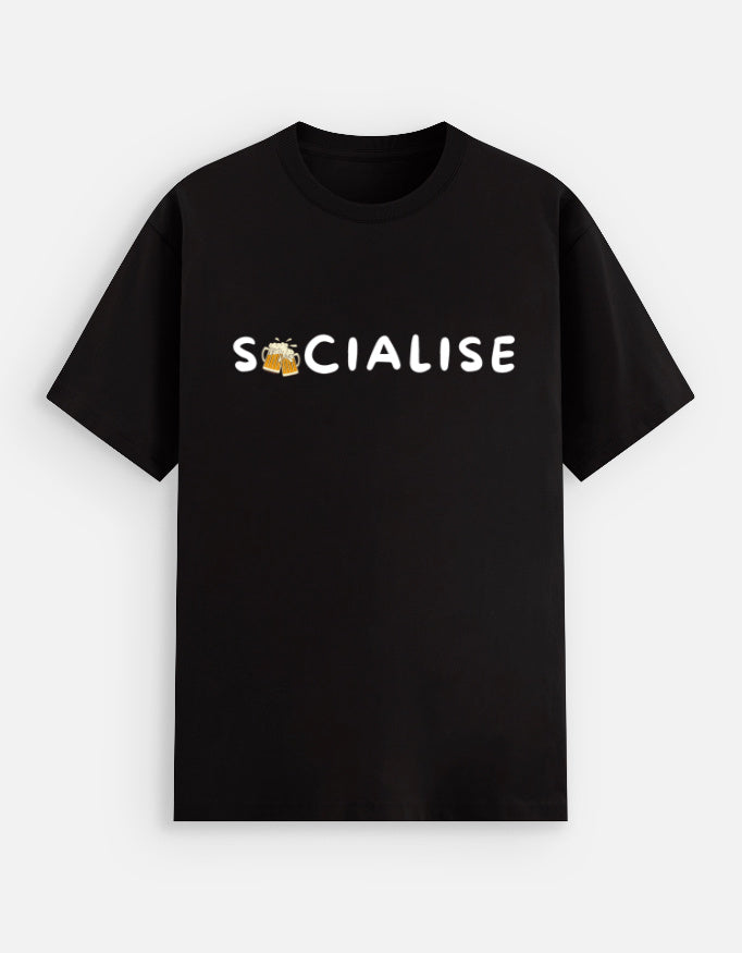 Socialise – Offline Unisex Stretch T-shirt