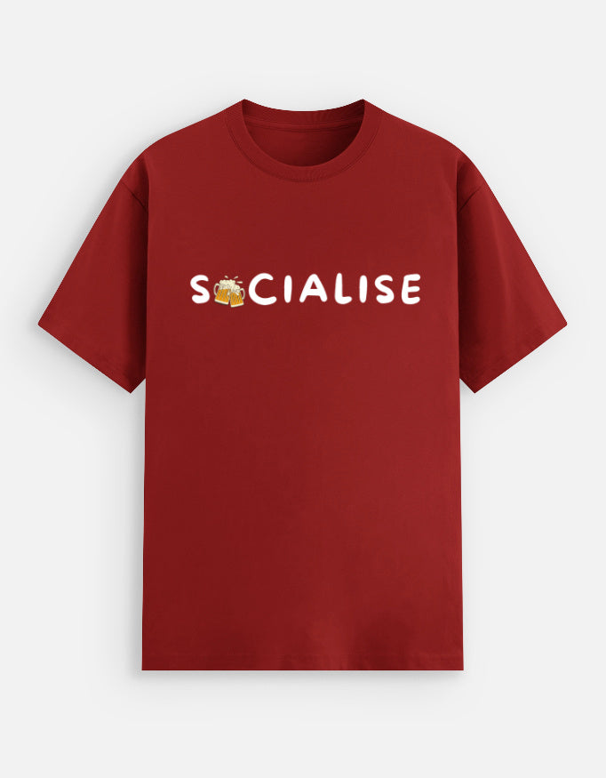 Socialise – Offline Unisex Stretch T-shirt