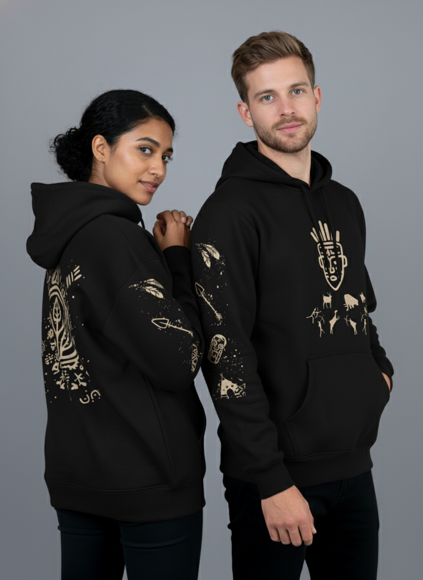 The Gaia Glyph Unisex Oversized Hoodie